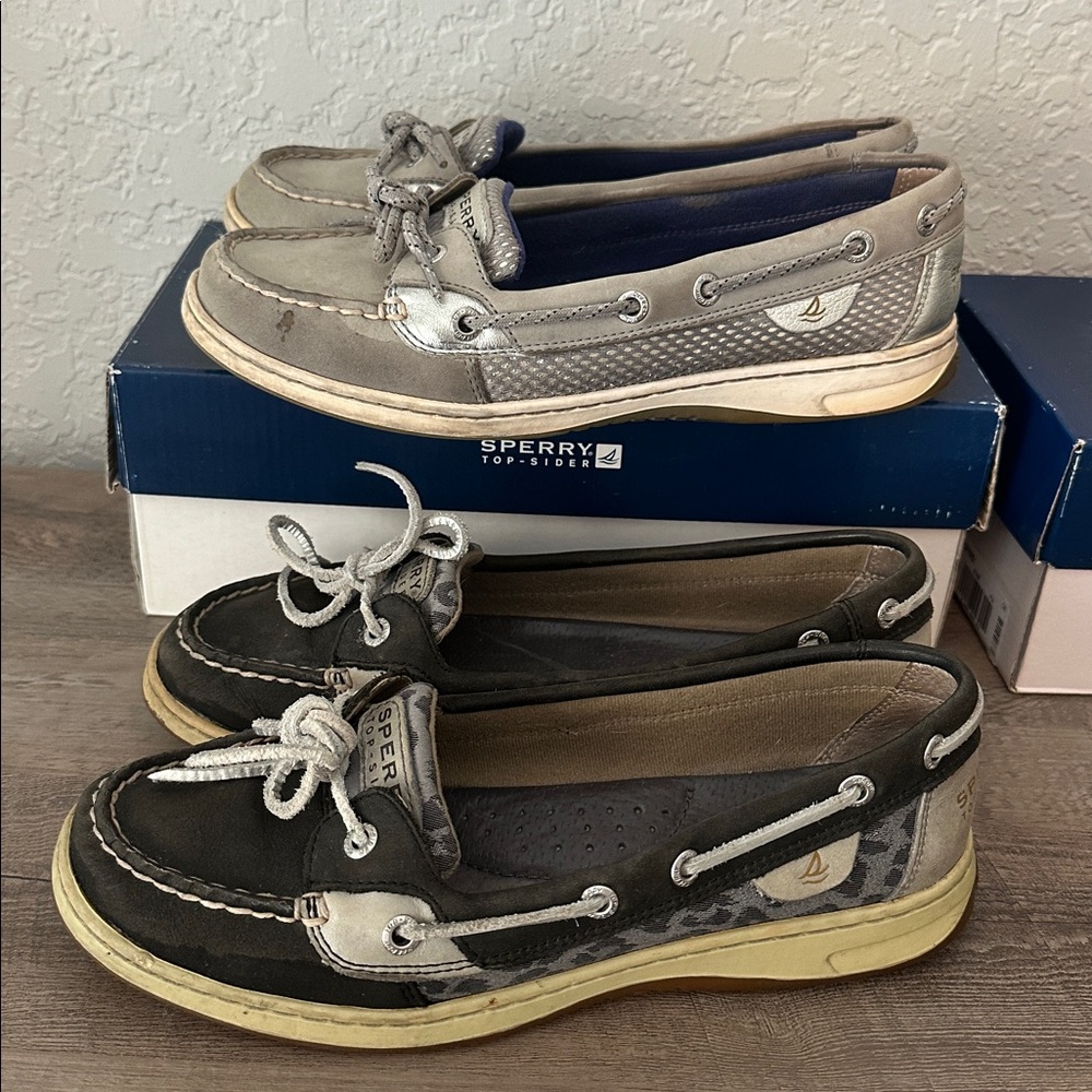 Sperry Women's Angelfish Slip-On Boat Shoe 8.5 two pairs